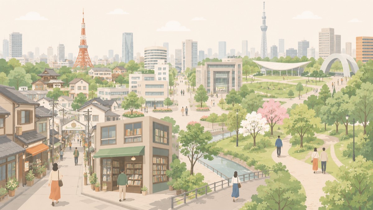 東京の魅力を再発見 — 散歩で出会う 5 つの街の表情